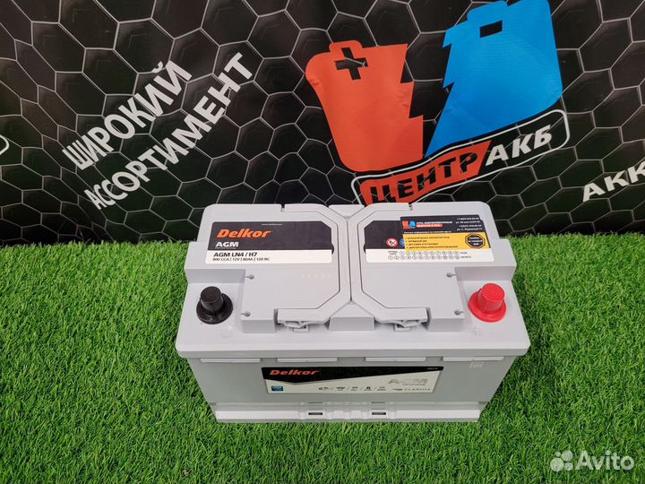 Аккумулятор delkor H7 AGM 80 Ah о.п