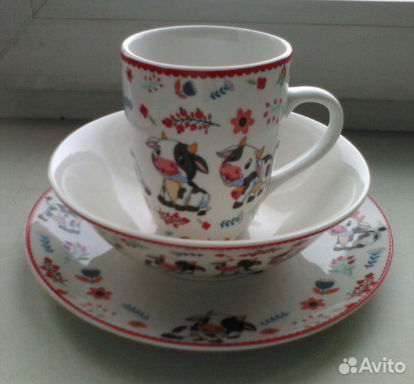 Набор посуды Бычки