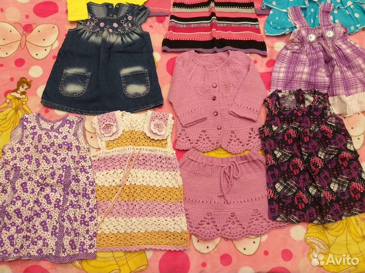 Вещи пакетом на девочку 80-92см