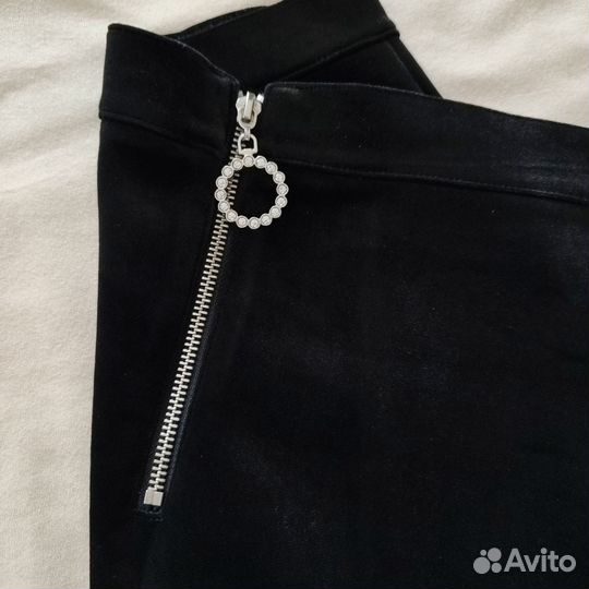 Юбка мини бархат 46 размер HM