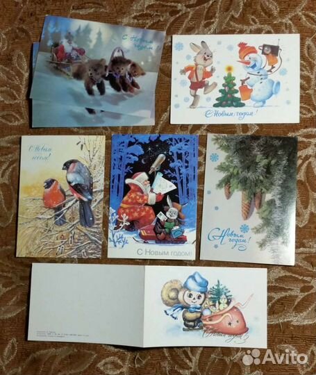 Открытки нг СССР. 1984-1997 гг