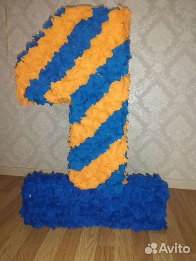 Цифра 1 на годик мальчику