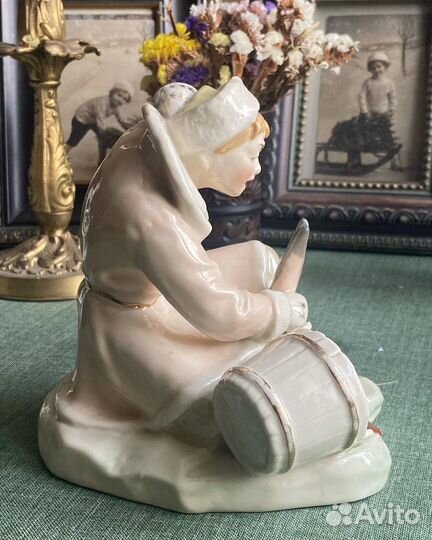 Статуэтка Емеля со щукой Минск 50-х отличная