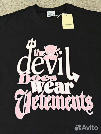 Футболка Vetements Devil Does Wear