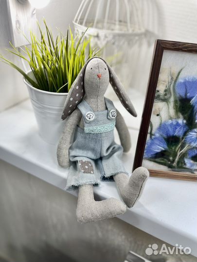 Кукла тильда заяц ручной работы