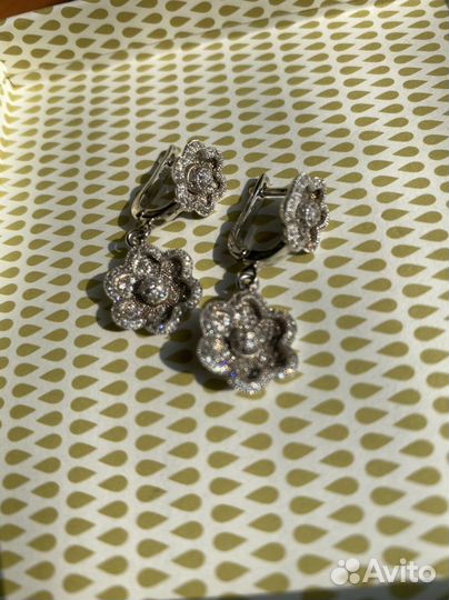 Серьги серебро