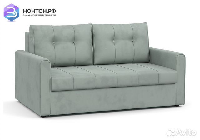 Диван еврокнижка Лео серый