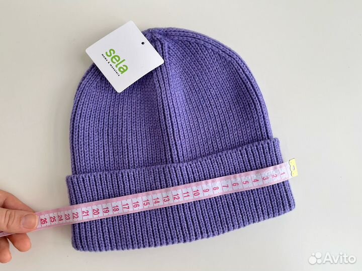 Вязаная шапка-бини Sela