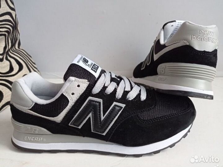 Кроссовки New Balance 574 черные мужские