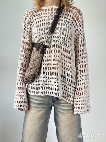 Новый свитер ручной работы y2k