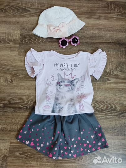Летние вещи на девочку 92 98
