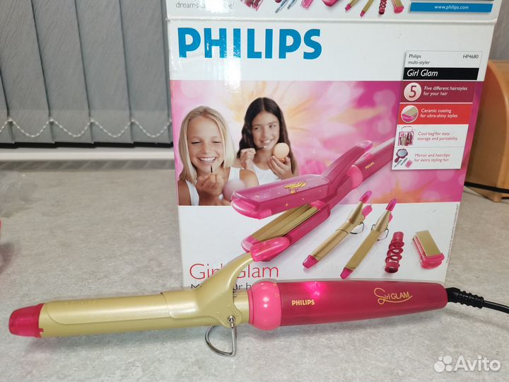 Щипцы для завивки волос philips
