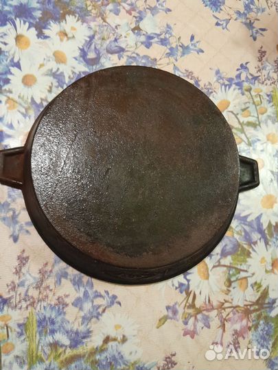 Чугунная сковорода гриль СССР