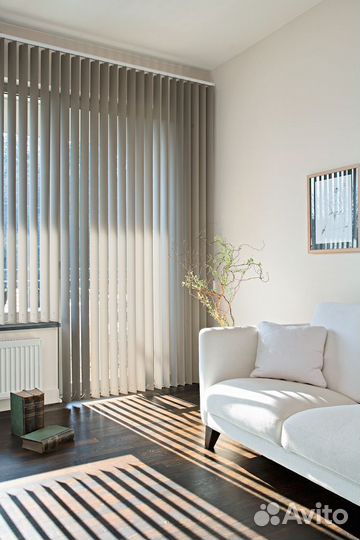 Вертикальные жалюзи голубево