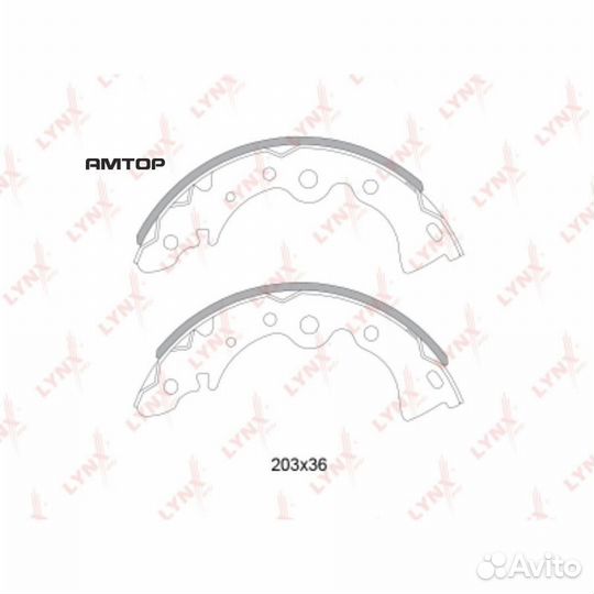 Lynxauto BS-5716 Колодки тормозные задние lynxauto