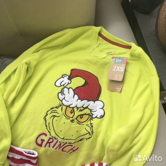 Пижама гринч Primark дет и взрослые