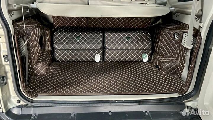 3D коврики из экокожи Land cruiser