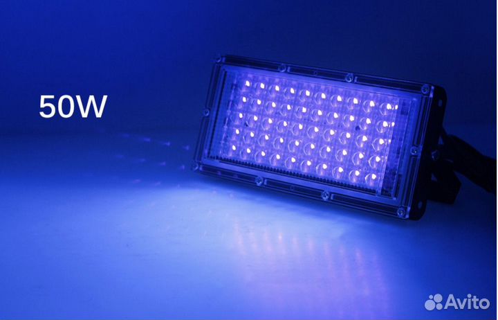 Ультрафиолетовый светодиодный прожектор 50 Вт