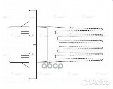 Резистор э/вент. отоп.Hyundai Tuscon (04) /KIA
