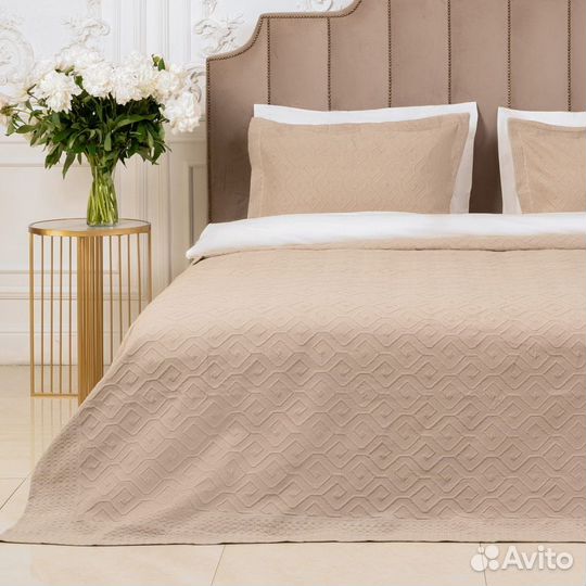 Покрывало Arya 230X250 - 2x(50X70+5) Candy Бежевый