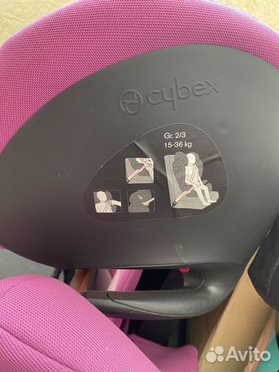 Автокресло cybex 2/3 15-36 кг