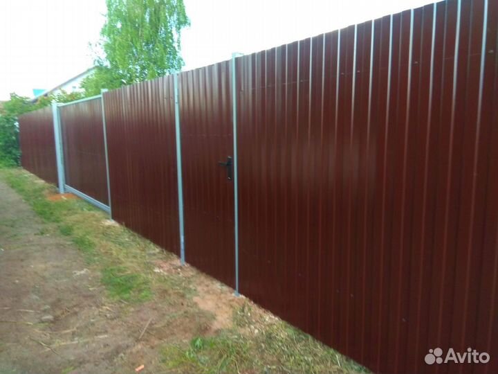Забор из профнастила