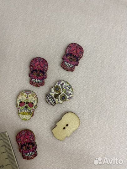 Пуговицы «череп»