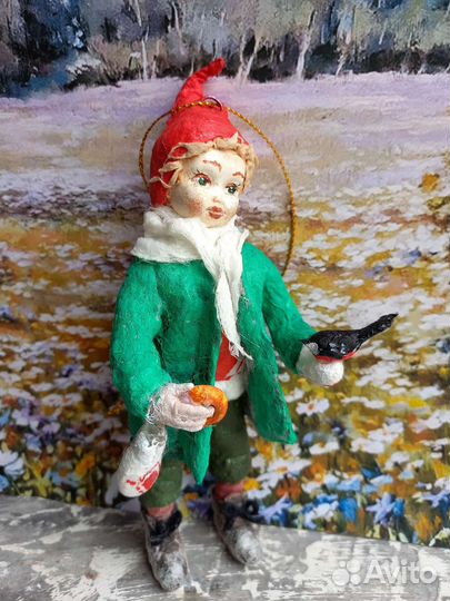 Гномик из ваты