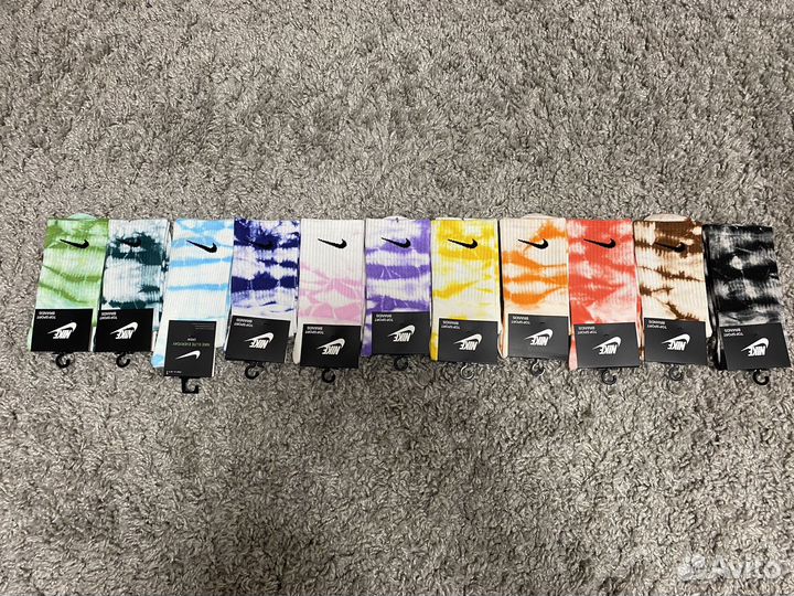 Носки найк тай дай