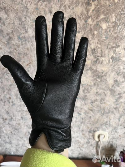 Перчатки женские кожаные