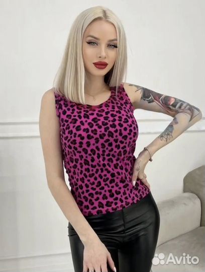 Майки женские леопард
