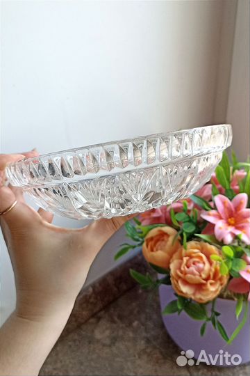 Вазочка хрустальная СССР салатница конфетница