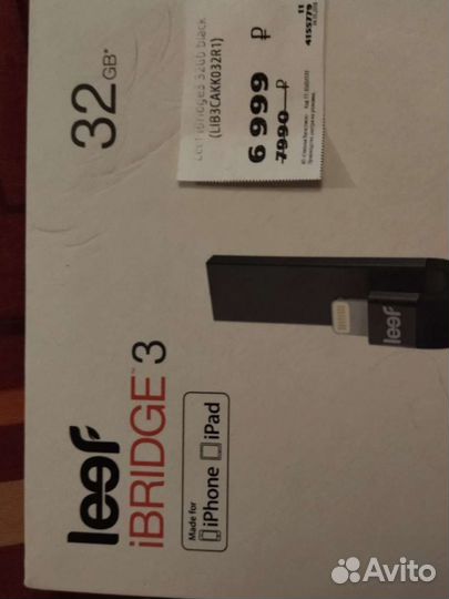 Внешний накопитель для iPhone leef ibridge 3