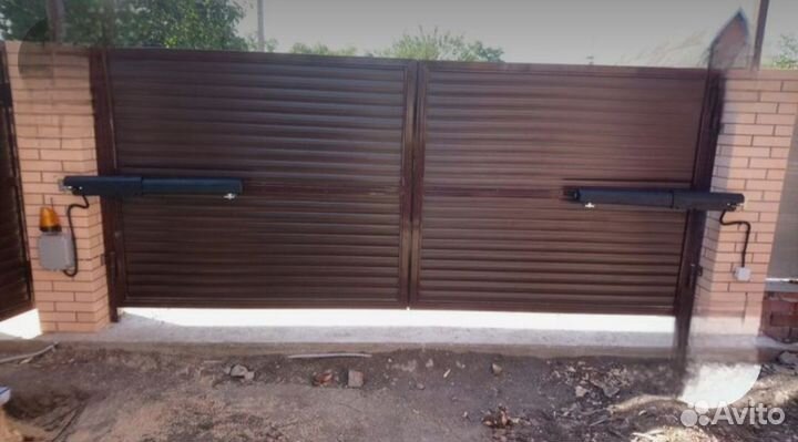 Установка электроприводов для ворот