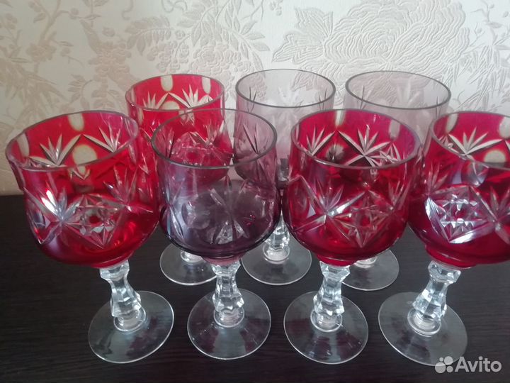 Фужеры хрустальные ссср,цена за одну штуку
