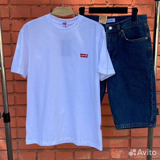 Летний компект футболка + шорты Levis