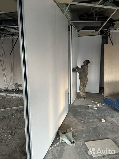 Раздвижные звукоизоляционные перегородки