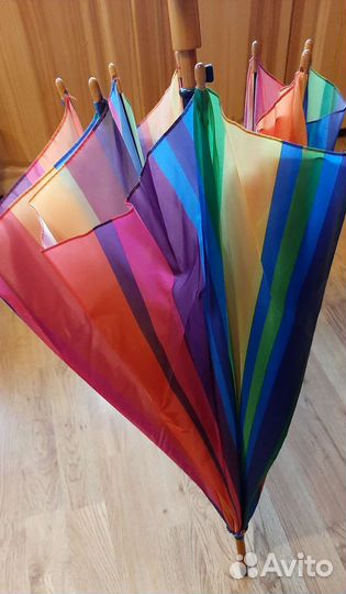 Зонт-трость женский новый. Полуавтомат
