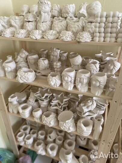 Фигуры из гипса брак кашпо