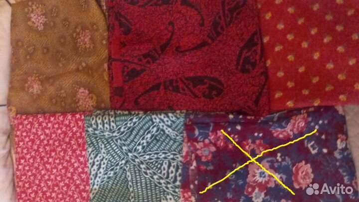 Отрезы ткани Лен Бязь Ситец Сатин Репс Пике СССР