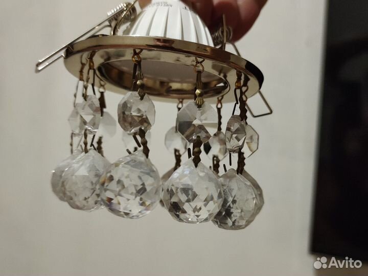 Точечные светильники хрустальные