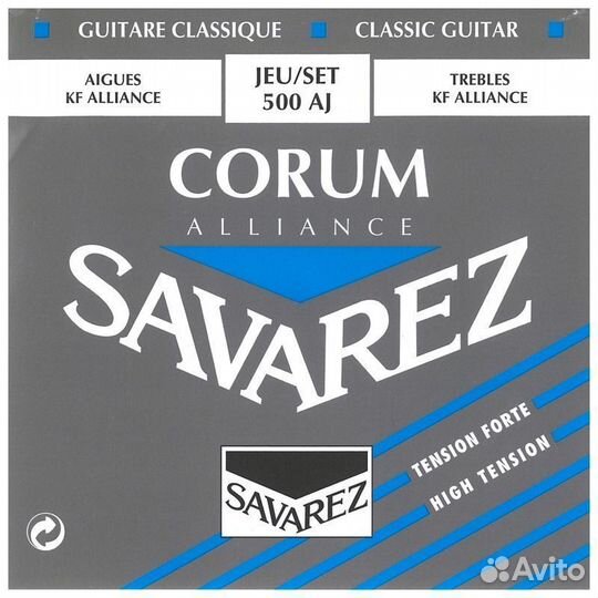 Струны для гитары Savarez 500AJ Corum Alliance Blu
