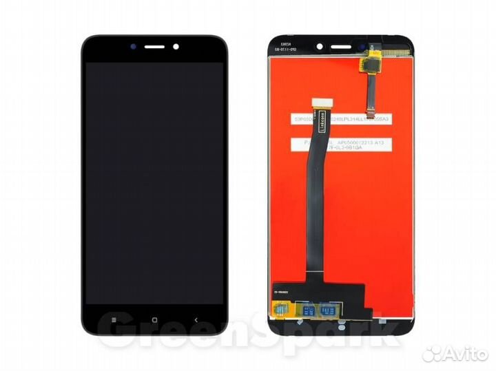 Дисплей для Xiaomi Redmi 4X +тач черный copy