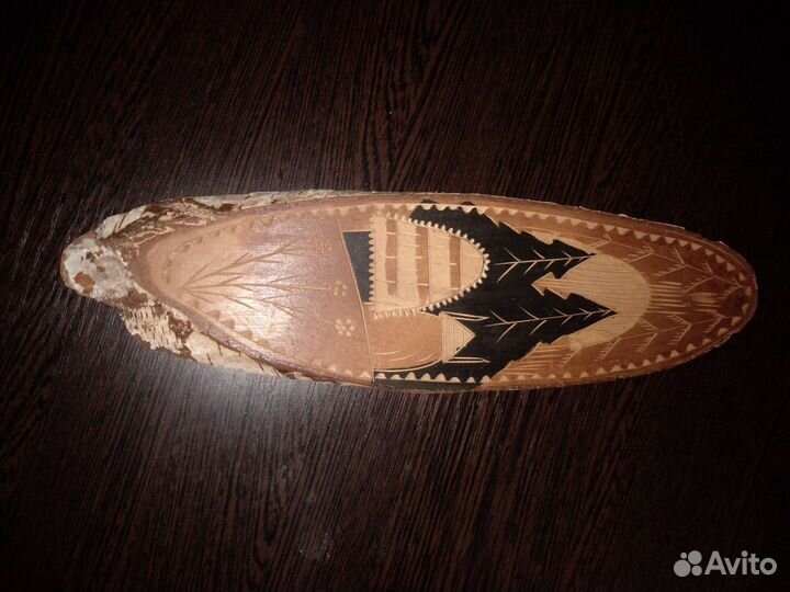 Картина на срезе дерева