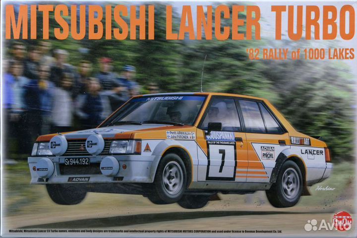 Mitsubishi Lancer Turbo 1982 1000 Lakes Rally 1/24