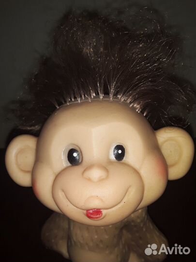 Игрушка СССР резиновая Обезьянка