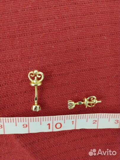 Серьги пуссеты с бриллиантами