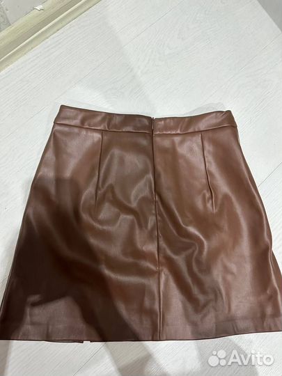 Кожаная юбка