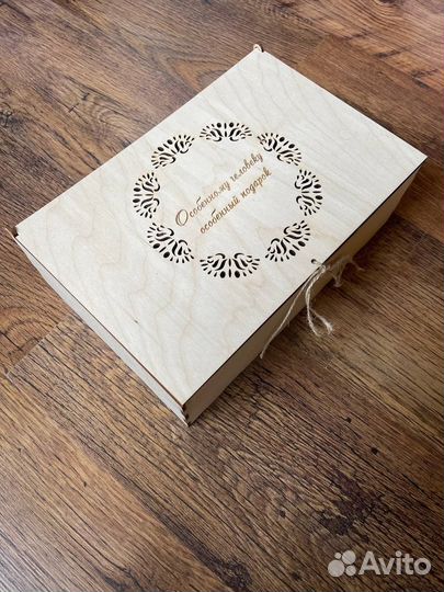 Подарочная коробка из фанеры, деревянная