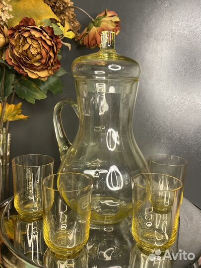 Графин и стаканчики СССР